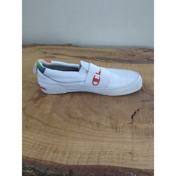 Champion Youth Sz 4 Rally Slip On Athletic Shoe-White Multi - Picture 5 of 9